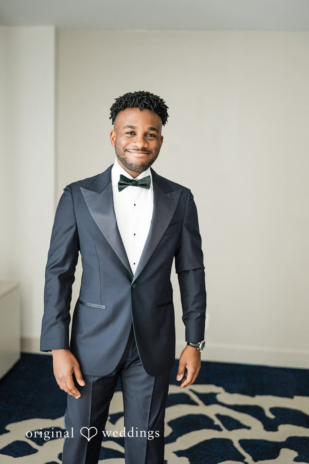 Ramon + Alexandra Stylish groom picture before ceremony