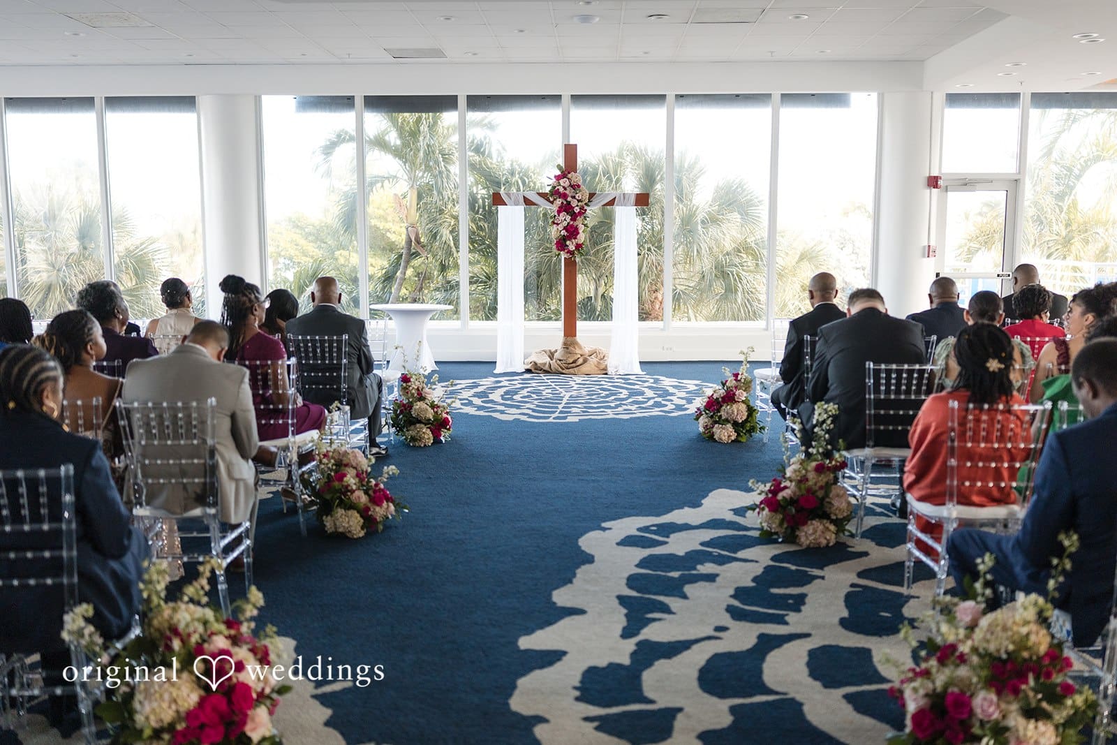 Ramon + Alexandra Elegant wedding venue captured by Miami wedding photographer at Bahia Mar Fort Lauderdale