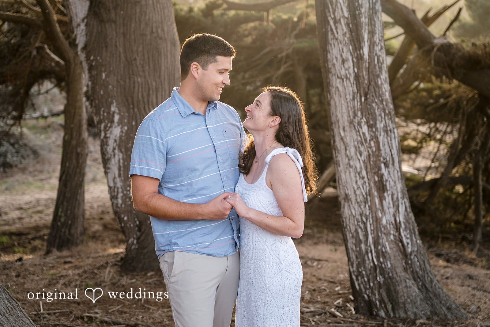 Daniel + Karen Our San Francisco wedding photographer captured a romantic portrait of Karen and Daniel at Baker Beach