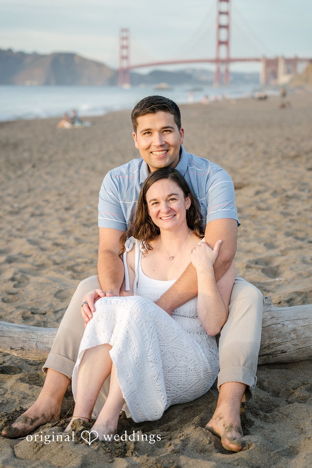 Daniel + Karen A happy portrait of Karen and Daniel by the beachside