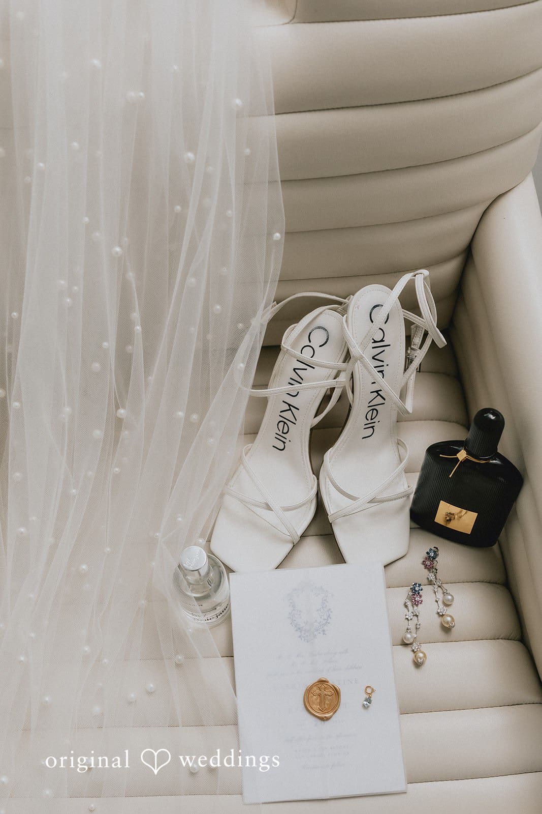 Sabrina + Ryan Detailed picture of bride accessories