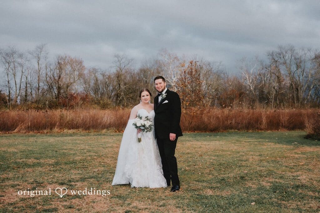 Stephanie + Zachary Our Philadelphia wedding photographer at Original Weddings captured a stunning photo of the bride and groom at Bishop Farmstead