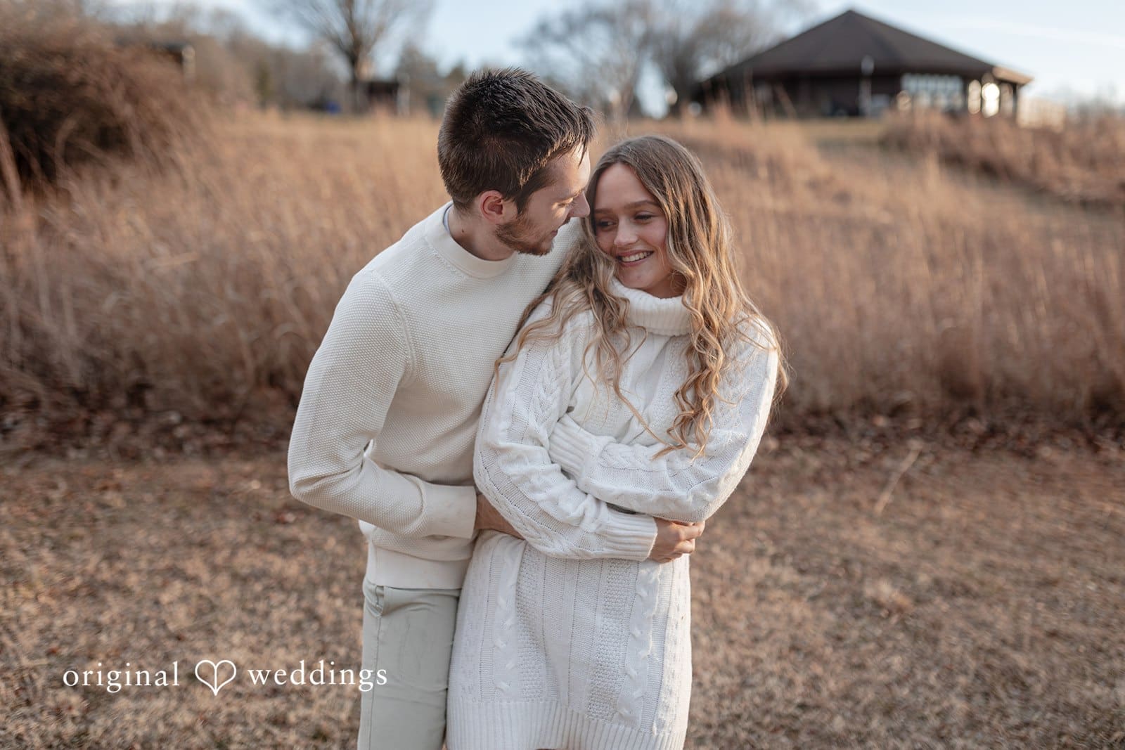 Rosemary + James A fun portrait of the couple at the park