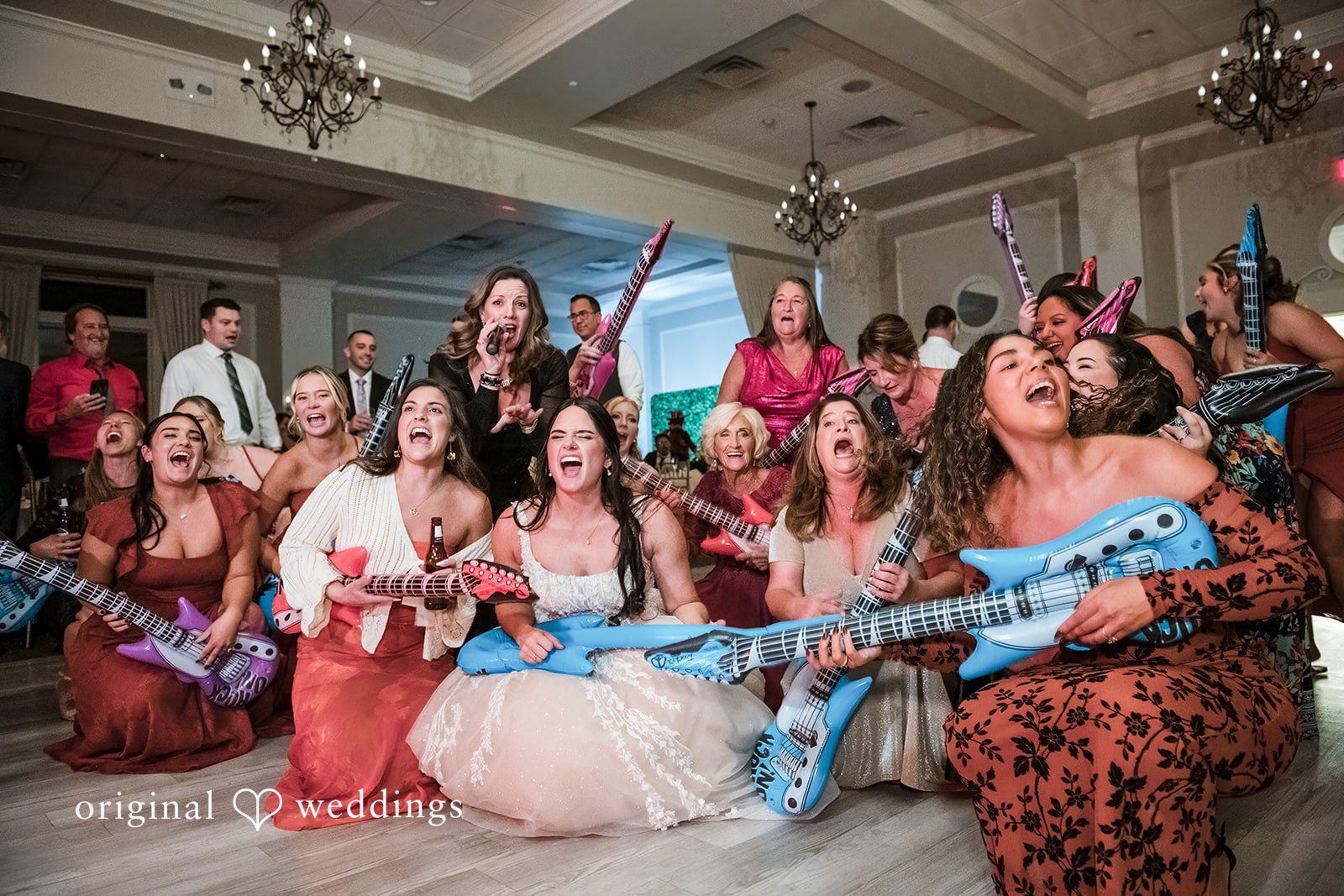 Music time at the wedding reception