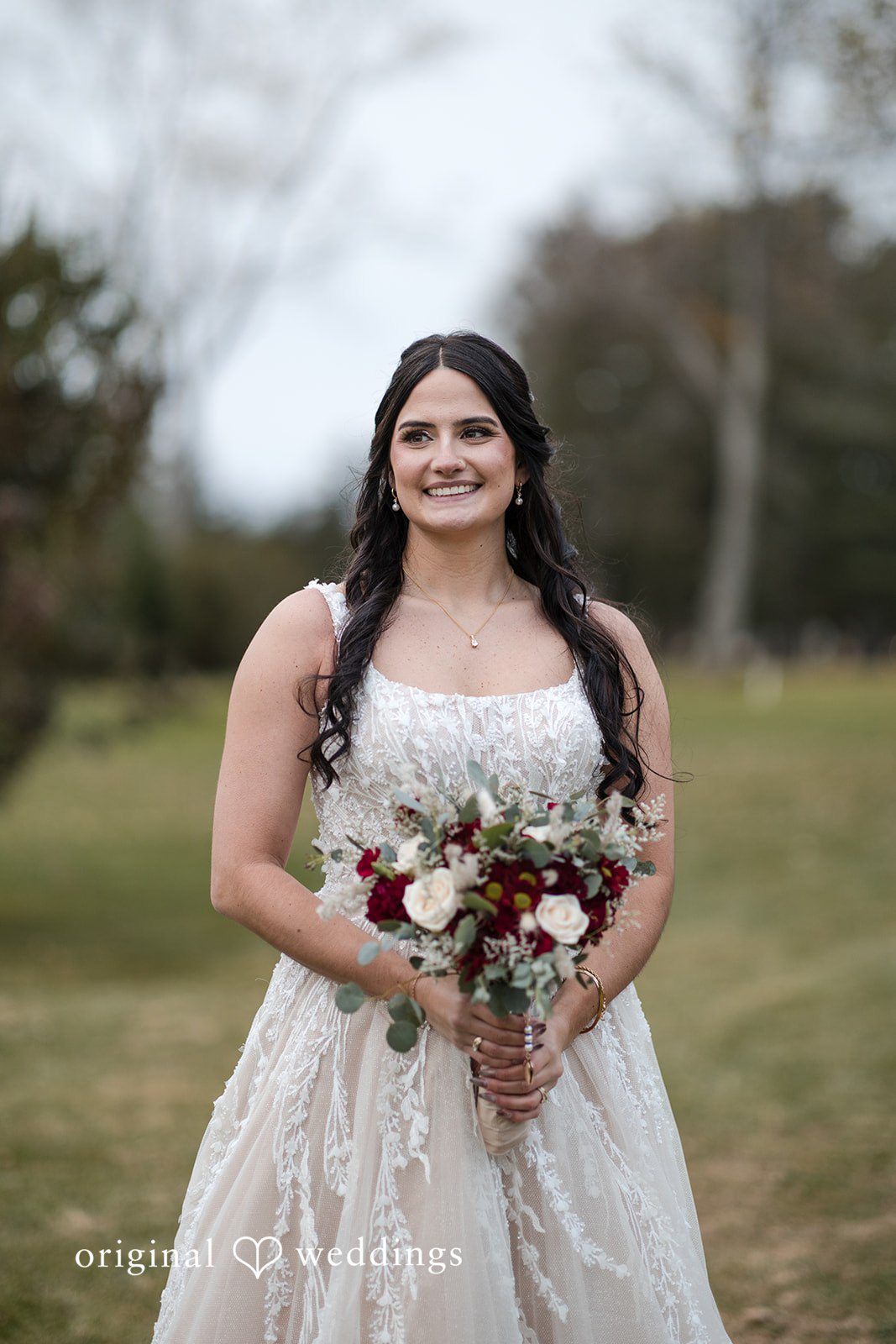 A stunning portrait of the bride