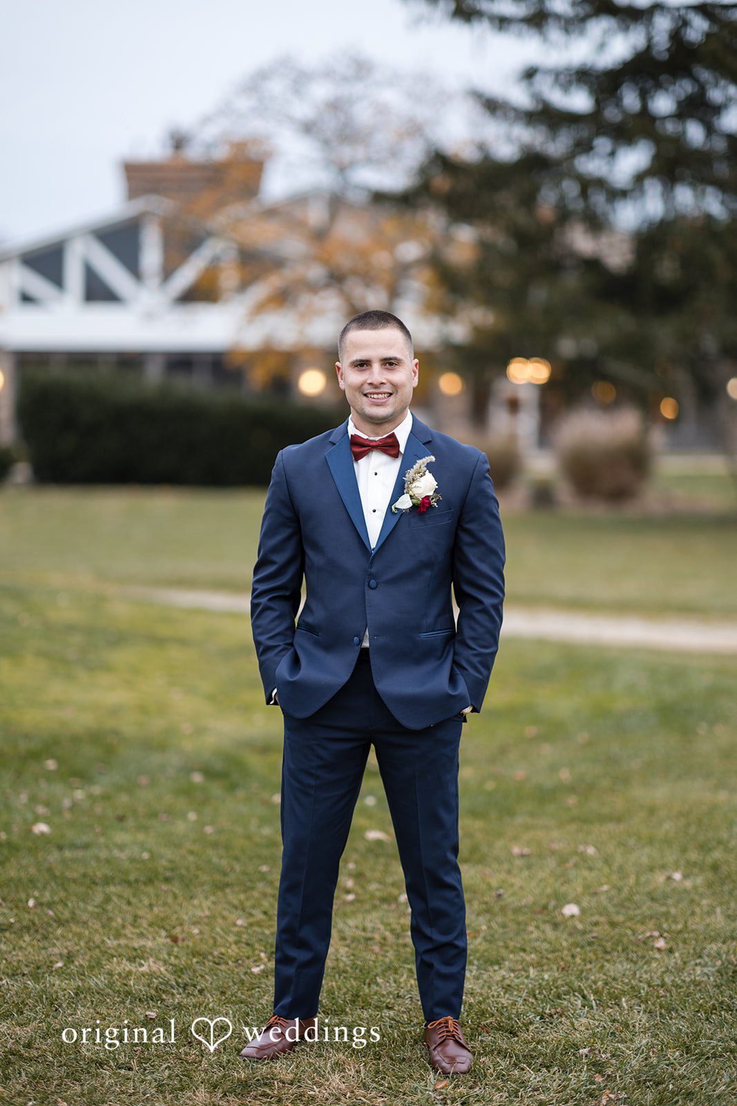 A stunning portrait of the groom
