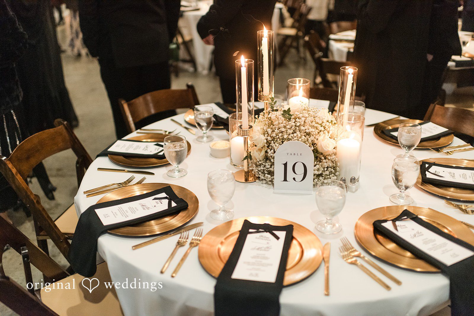 Kristi + Andrew Elegant wedding catering setup at Foss Waterway Seaport