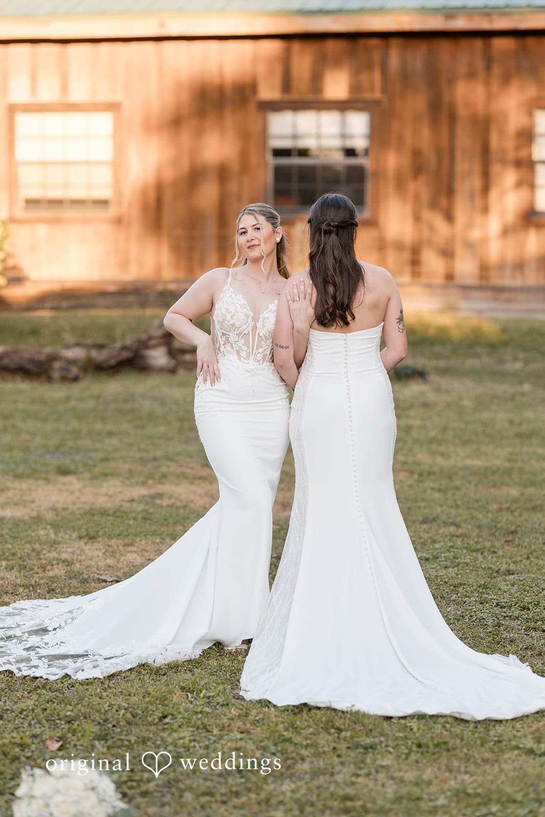 Nice picture of brides at Hacienda Los Robles