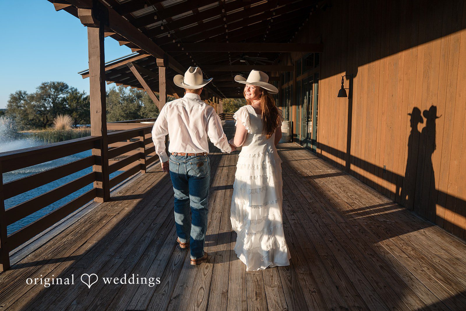 Walking side by side, they enjoy a peaceful moment together.
