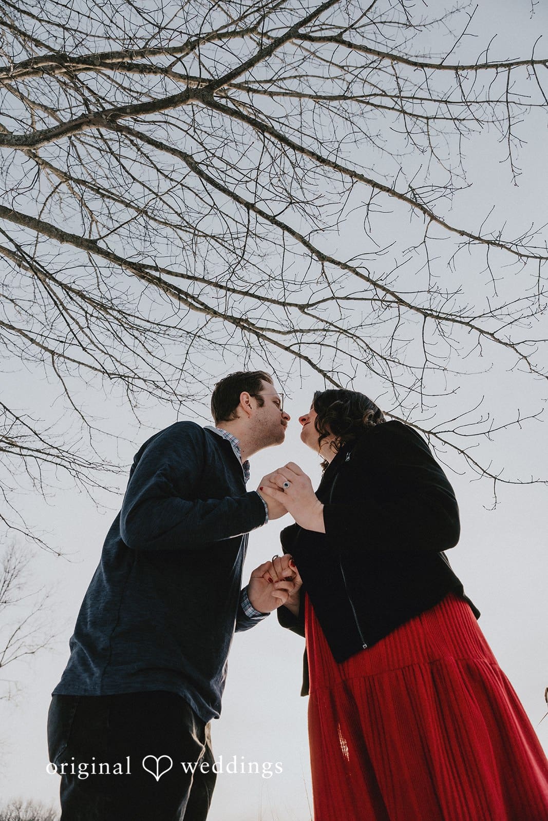 Our Detroit wedding photographer captured a stylish portrait of the couple at Independence Oaks County Park