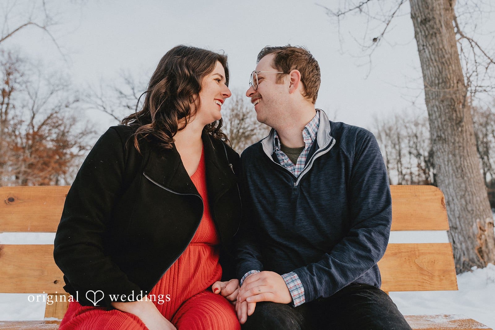 Our Detroit wedding photographer captured a beautiful portrait of the couple which shows the connection they share