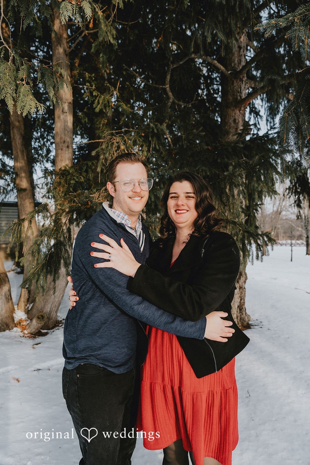 A beautiful portrait of the couple