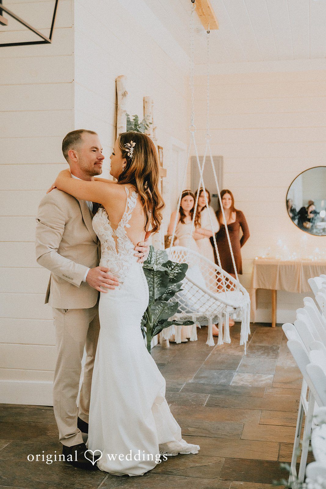 Kelsey + Adam Bride and groom dancing together.