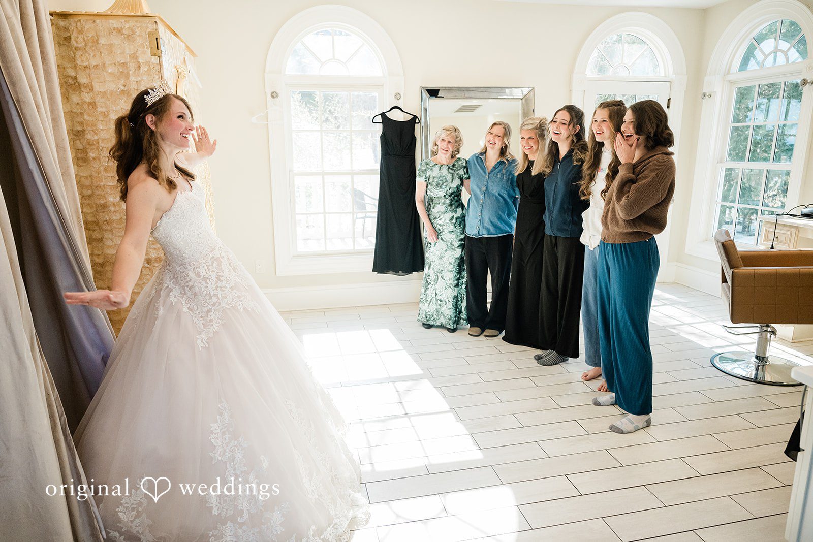 Celine + Cassin Bride show final look after ready to bridesmaid.