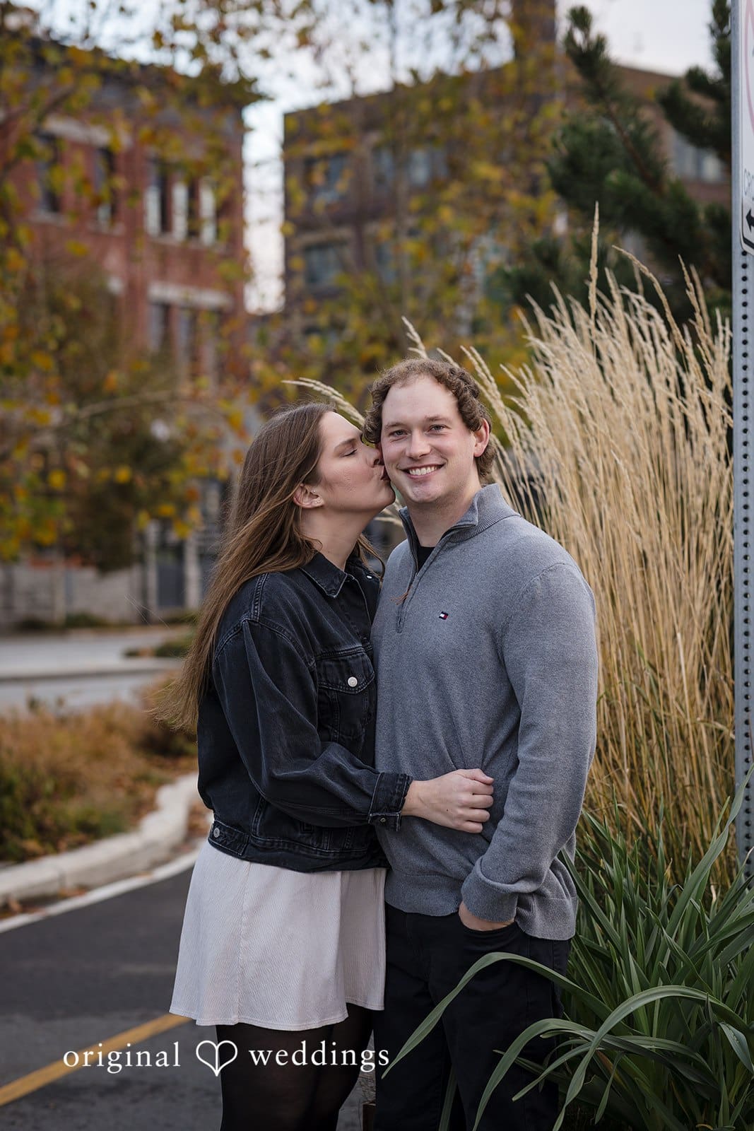 Hailey + William The moment Hailey pecked William