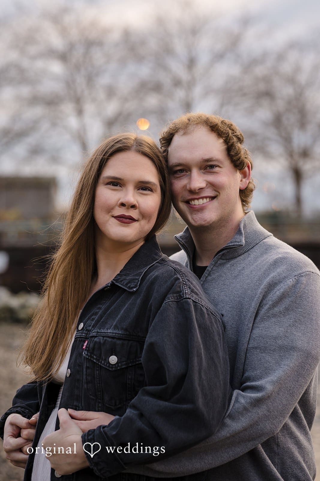 Hailey + William A stunning portrait of the couple at Pioneer Square