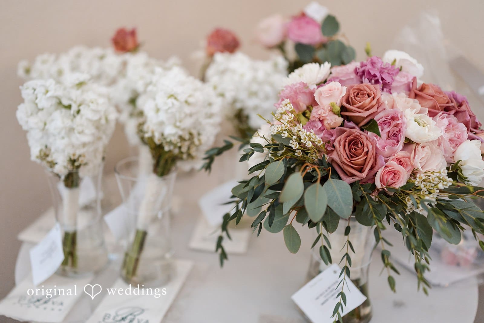 Nicole + Hunter Beautiful soft pastel flowers