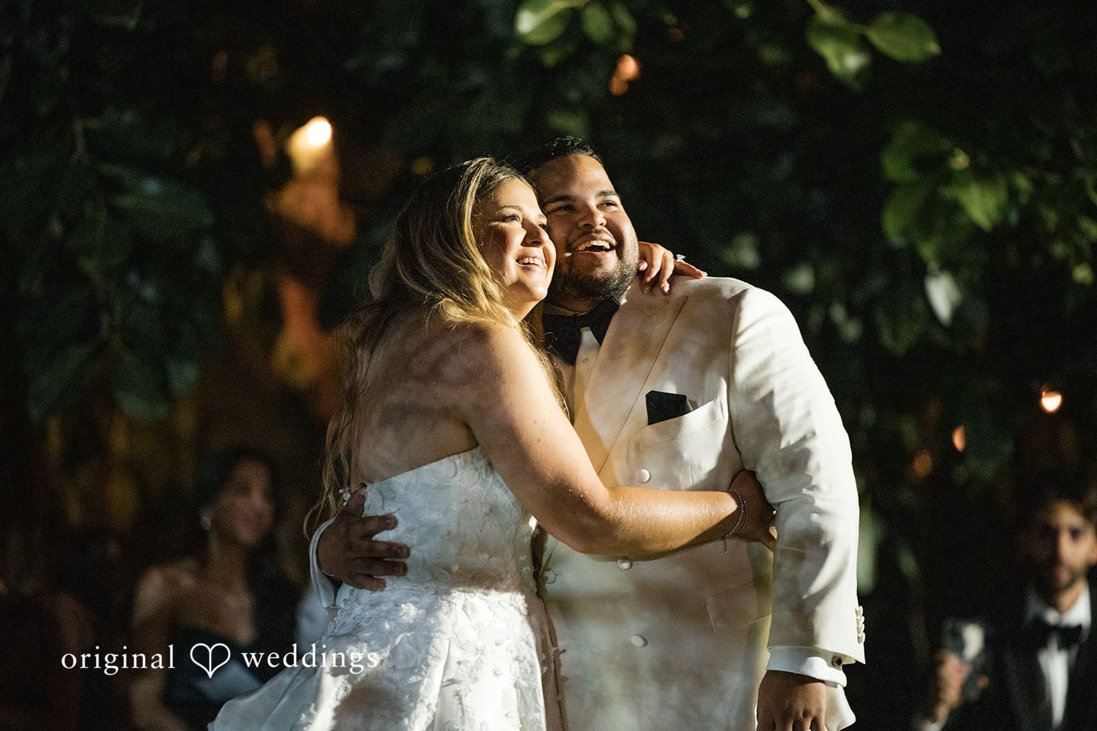 An evening stunning portrait of the couple