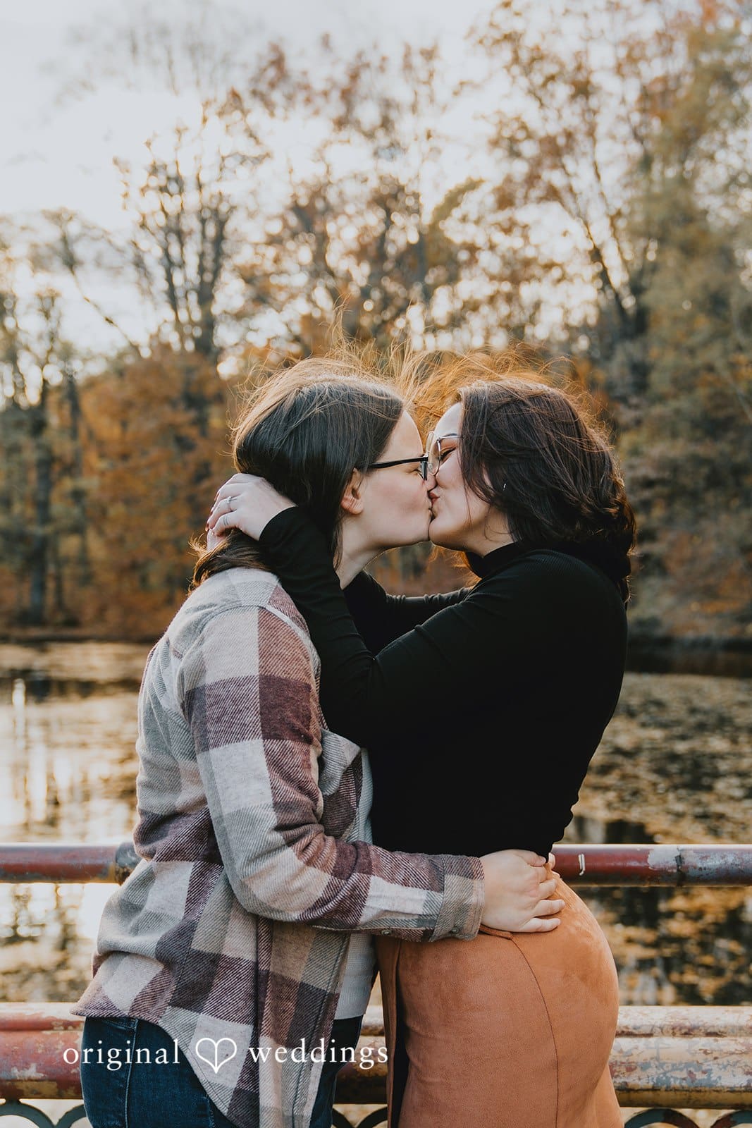 November 16, 2025 – Molly & Alexis – (ID-4979) The couple kisses at Prospect Park