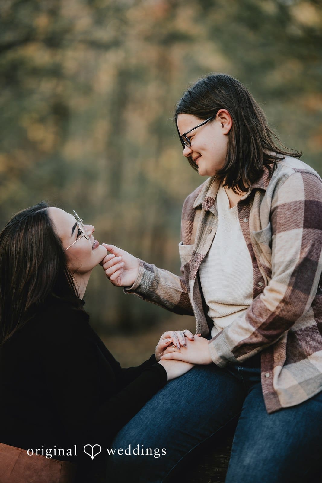 Molly + Alexis A stunning photo from Alexis and Molly's Prospect Park Engagement session