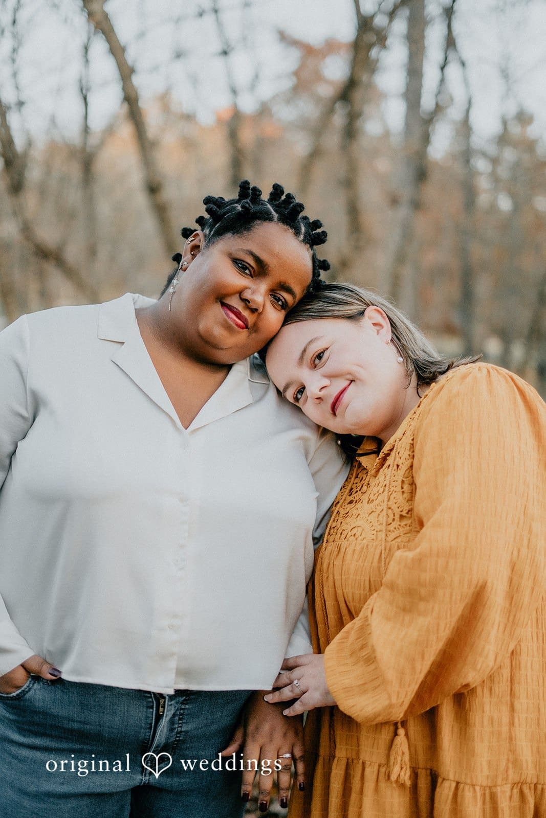 Our St. Louis wedding photographer captured a heart-to-heart portrait of the couple at Queeny Park