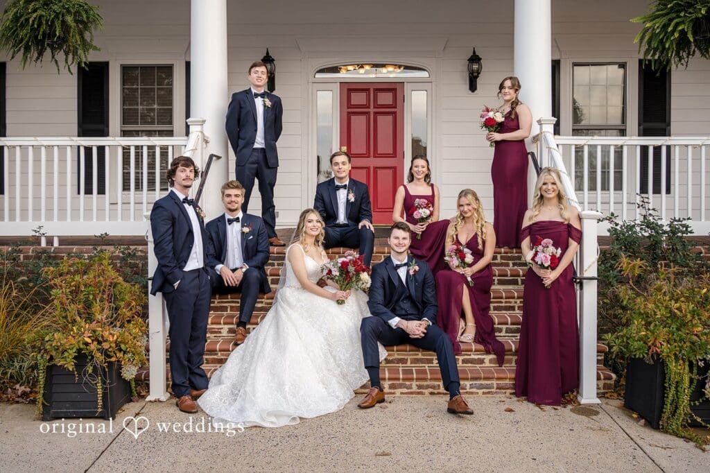 Washington DC Wedding Photographer at Saint Mary of Sorrows | Kayla & Kyle 1 Our Washington DC wedding photographer at Original Weddings took a romantic portrait of the couple by the golf course pond at Fairfax Country Club after their ceremony at the Saint Mary of Sorrows Catholic Church