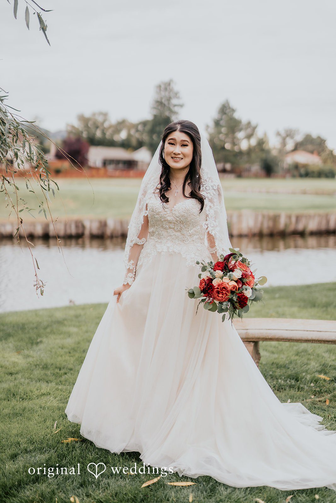 A beautiful portrait of the bride