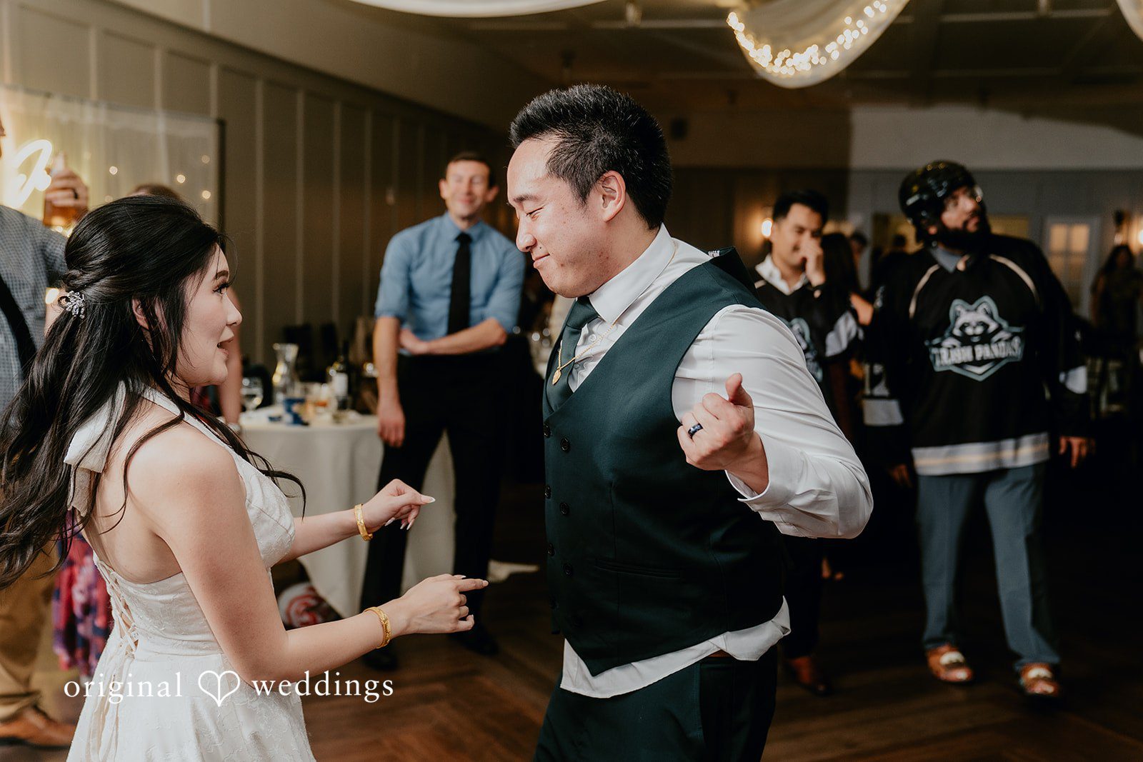 Dance time at San Ramon Waters wedding reception