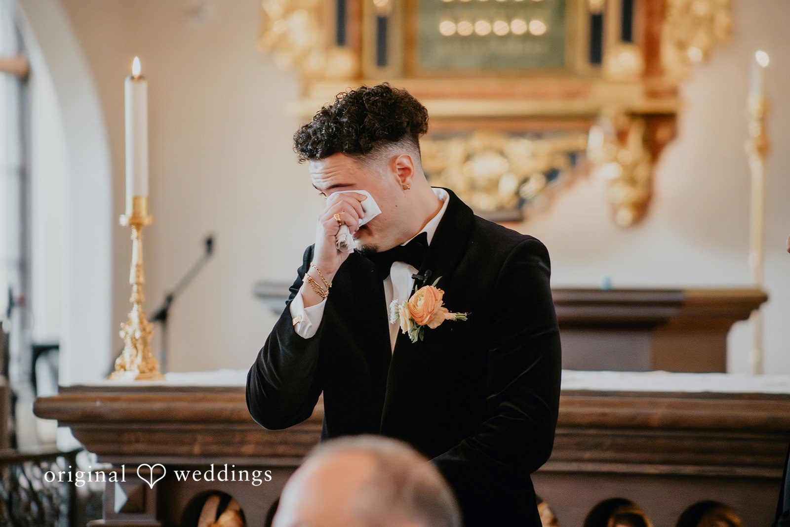 Jakob + Flowreen An emotional moment the groom teared up seeing his bride