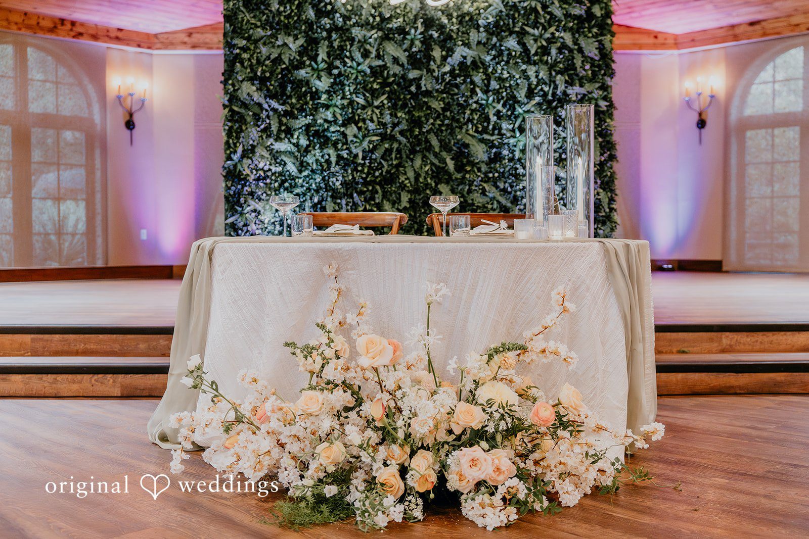 Jakob + Flowreen A San Diego photography of the reception hall at St Gabriel Catholic Church