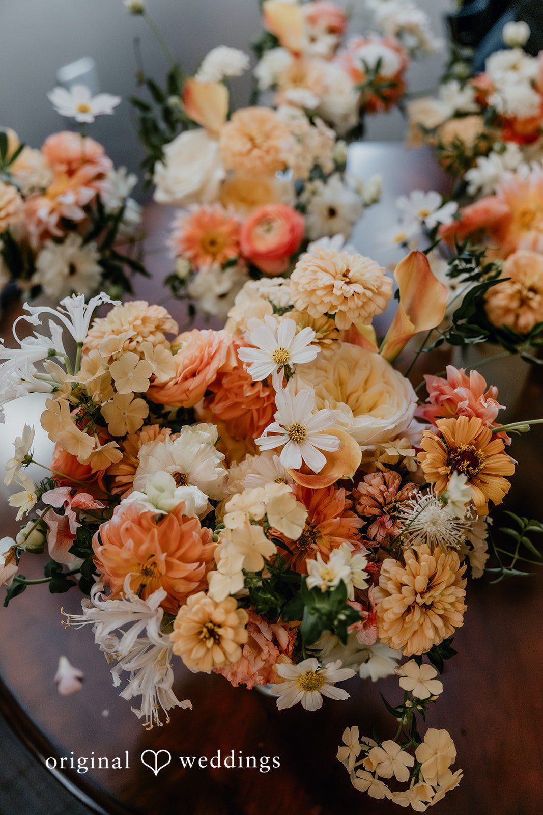 Jakob + Flowreen The huge florals at the St Gabriel Catholic Church wedding