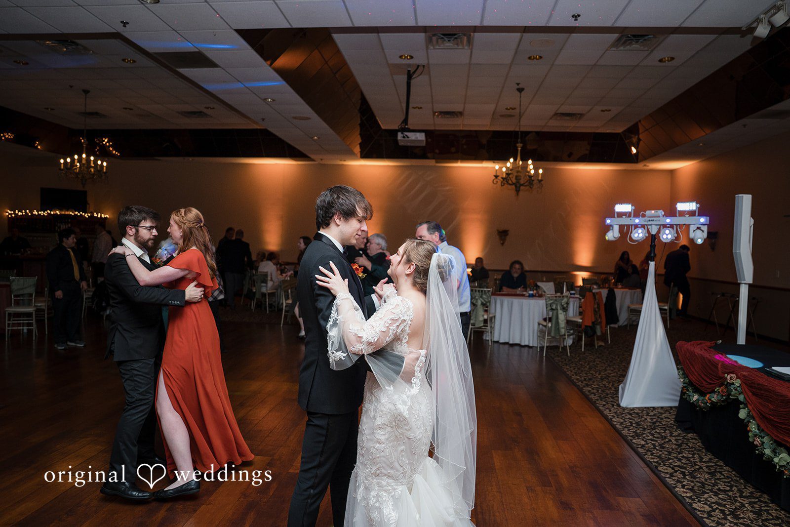 Dance time at the wedding reception