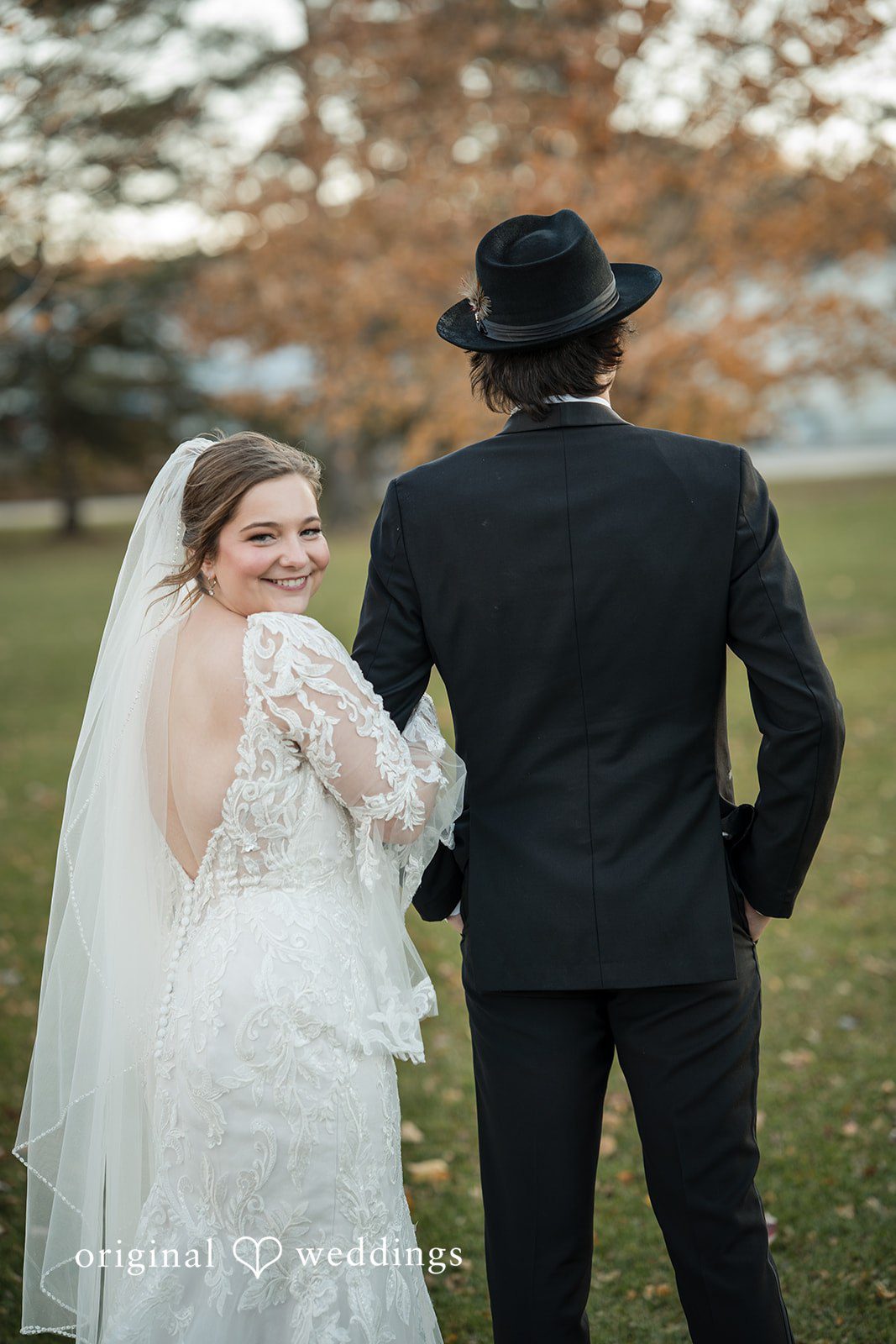 A stylish portrait of the couple