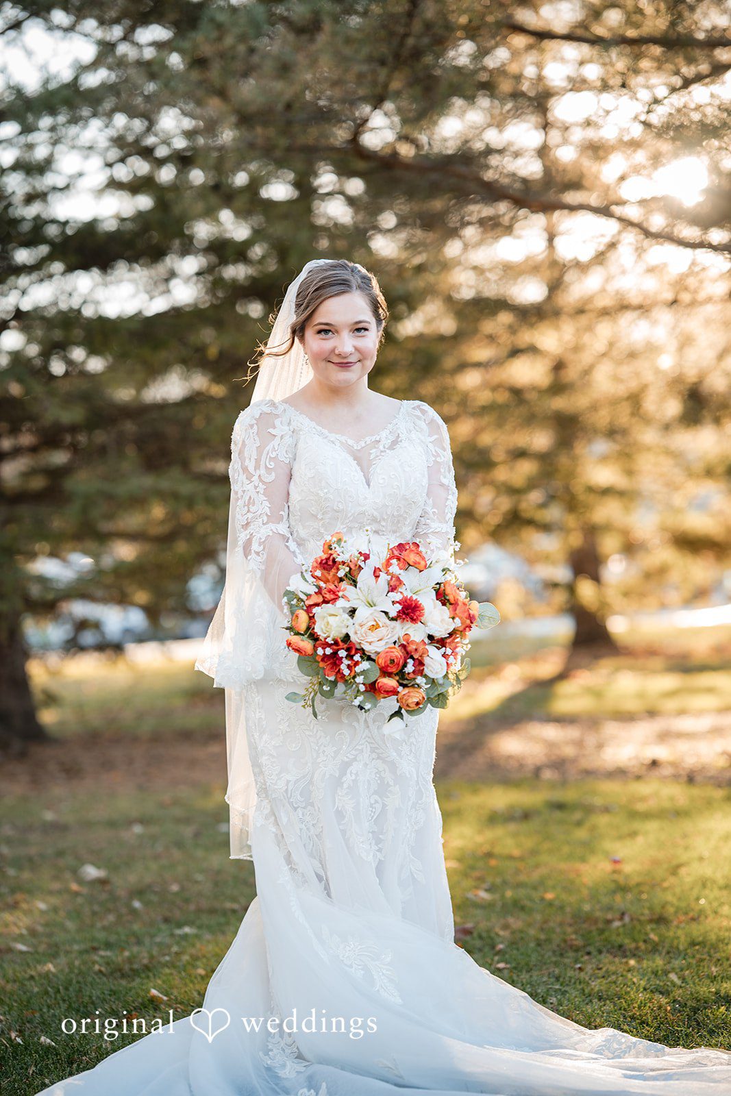A stunning portrait of the bride