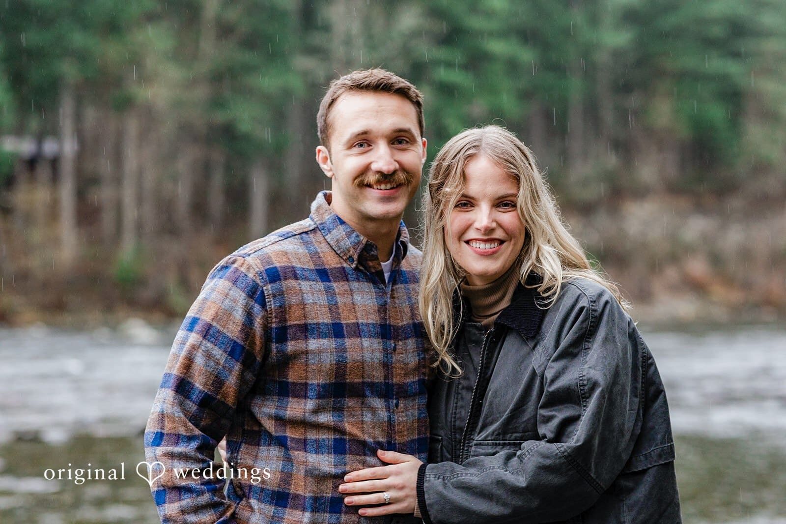 Our Seattle wedding photographer at Original Weddings took a beautiful shot of the couple at Tanner Landing Park