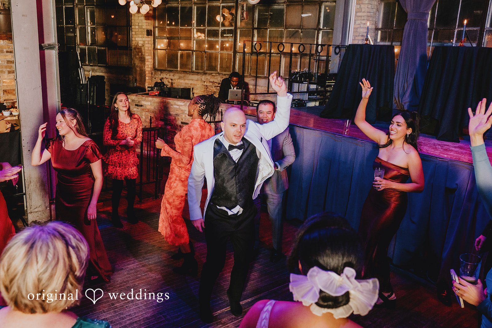 Fun time at The Cooperage wedding reception