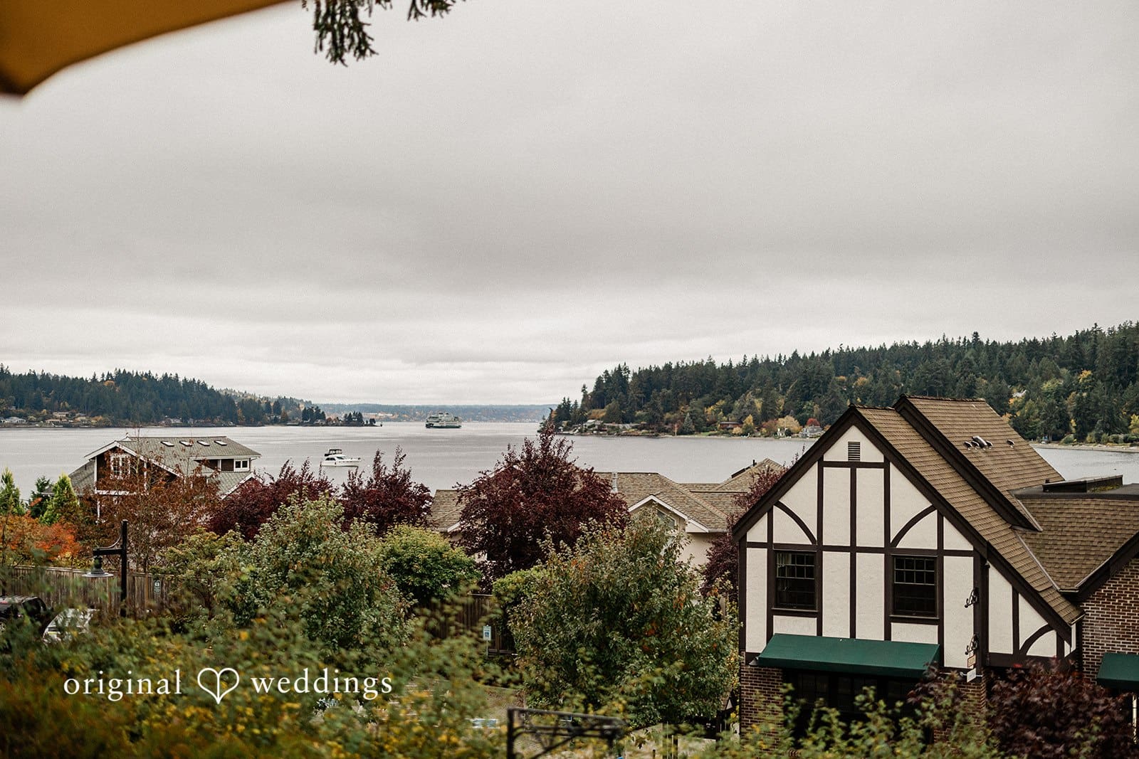 Beautiful view of The Manor House by Seattle wedding photography