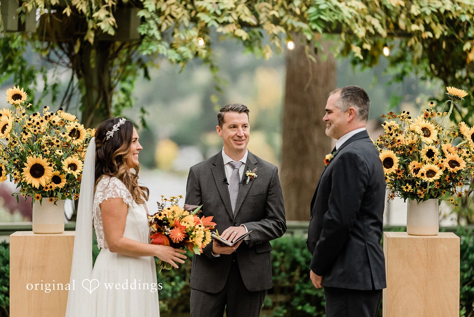 Beautiful picture of couple exchanging vows