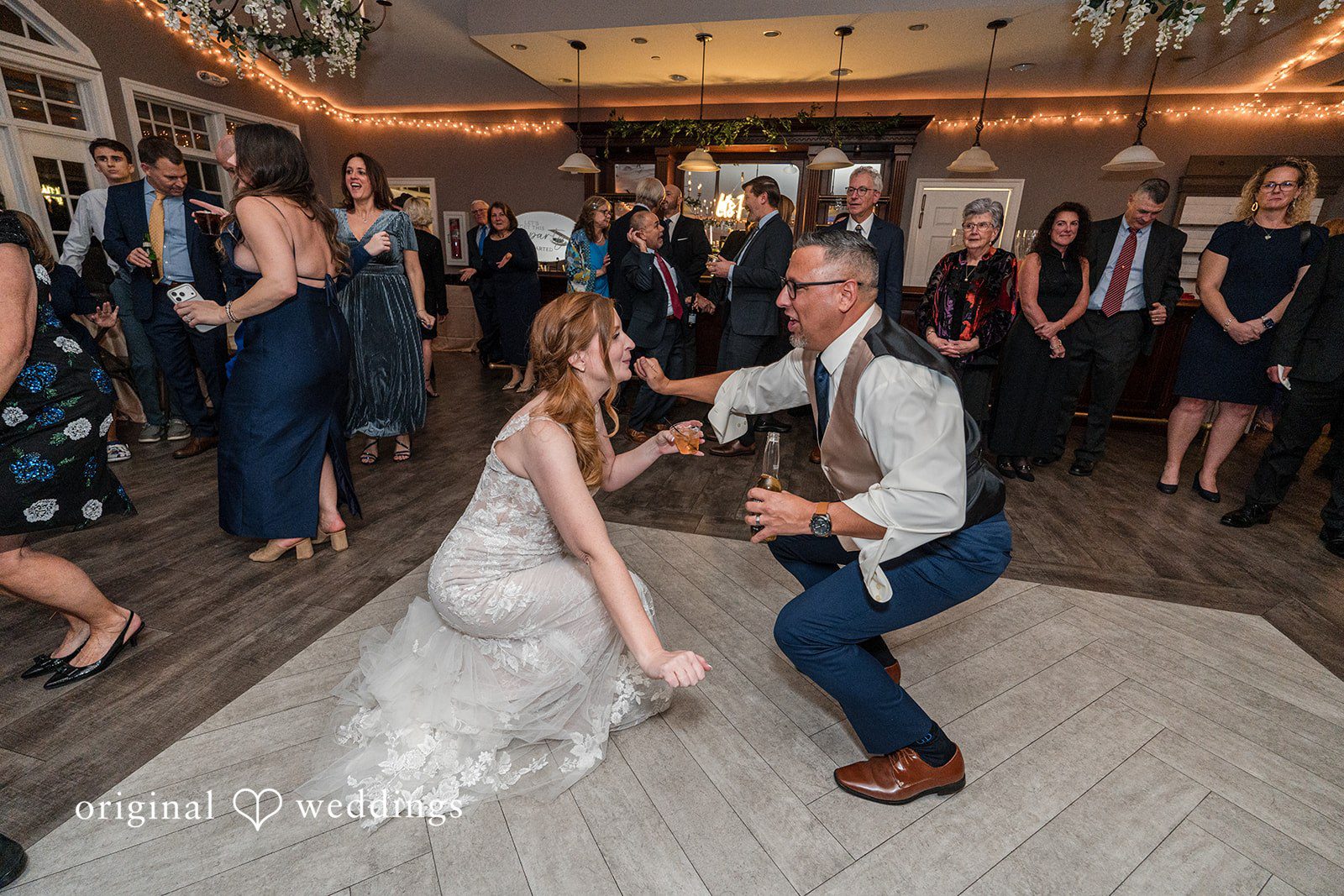 Caitlyn + Greg Couple enjoying their wedding dance.