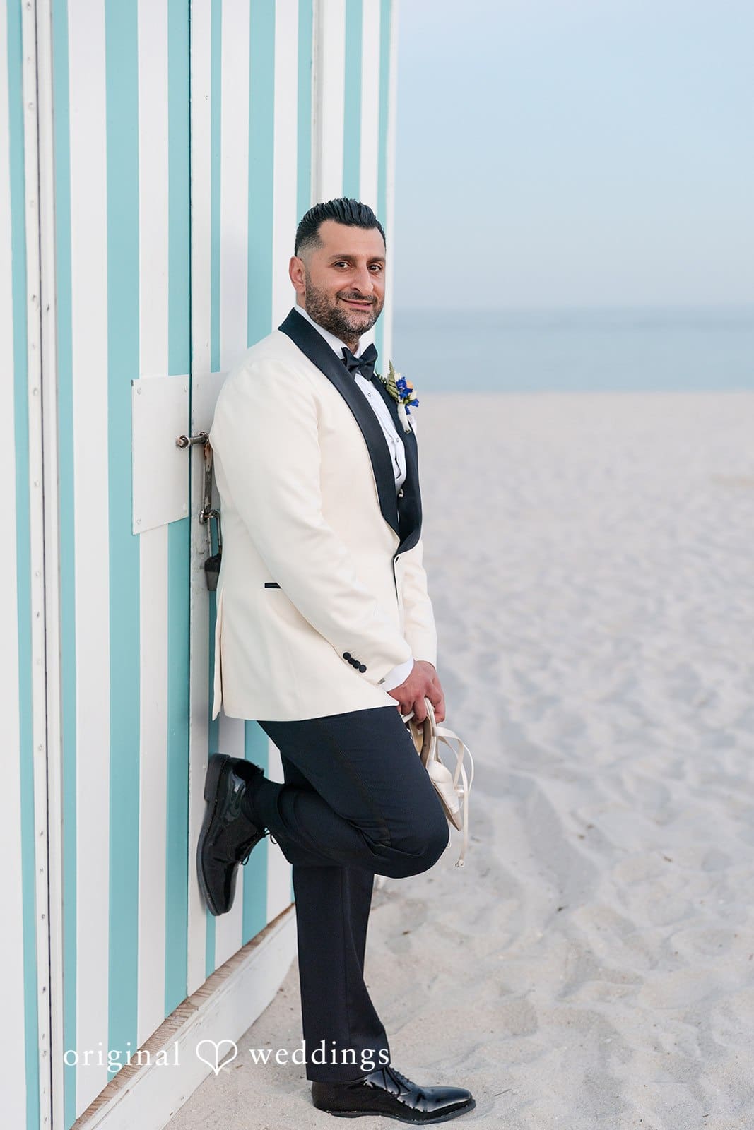 Stunning portrait of groom