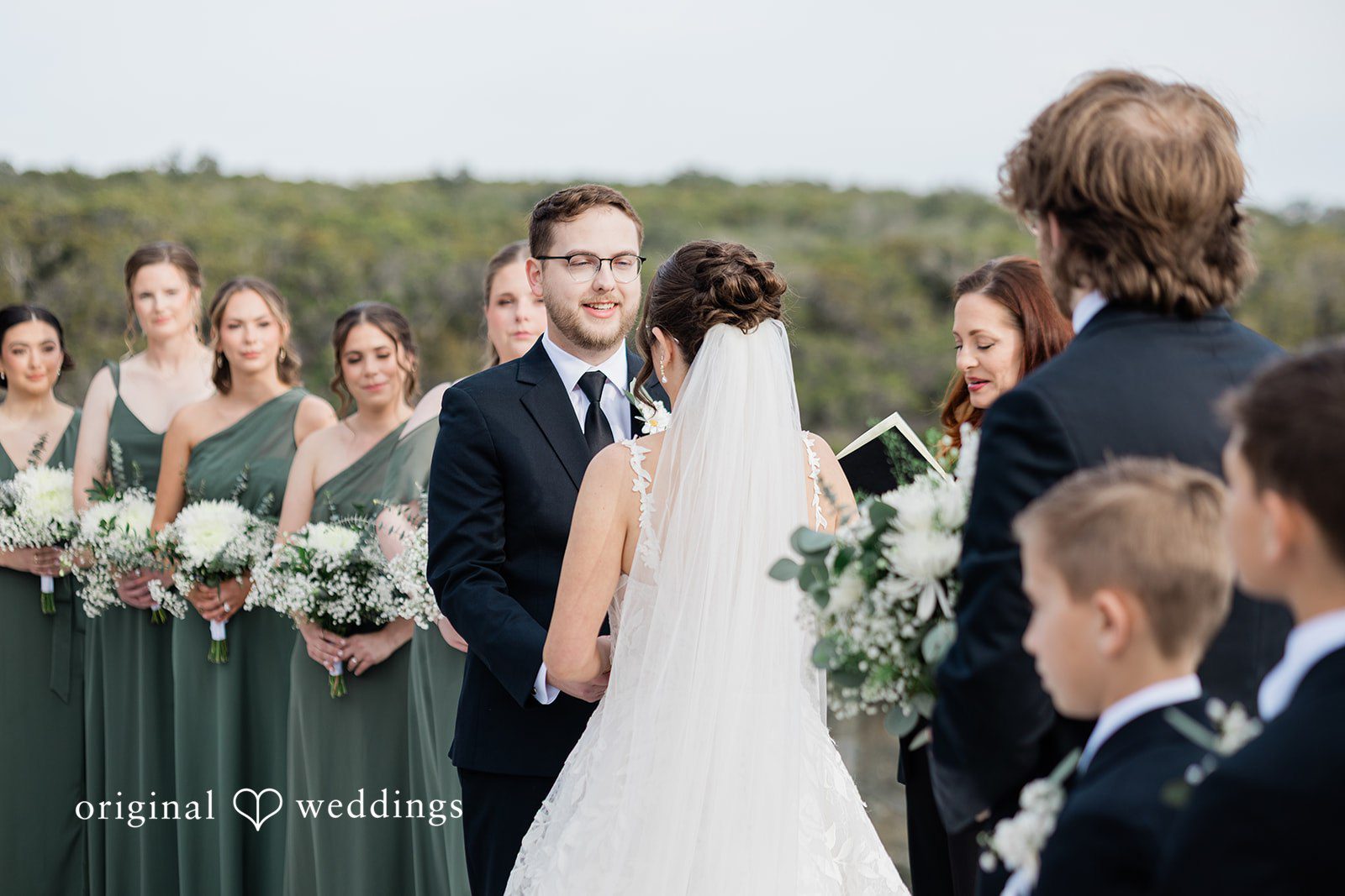 Our Austin wedding photographers captured the emotional moment when the bride and groom exchanged marital vows