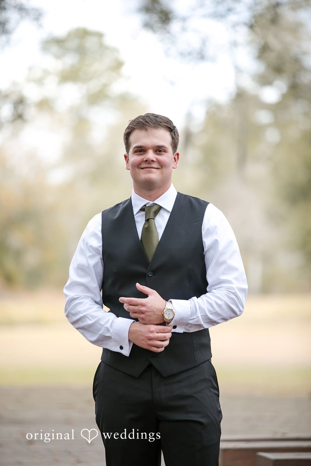 Brianne + Luke Stylish groom portrait at The Whitewood Ranch