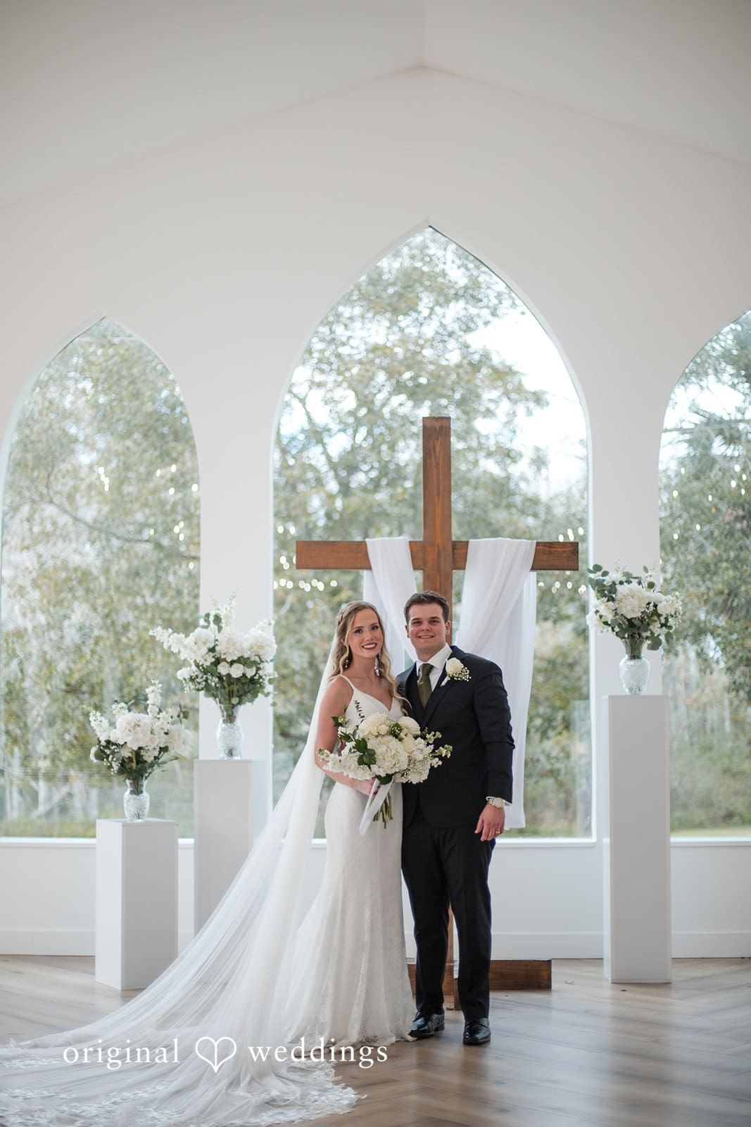 Brianne + Luke Golden hour couple portrait at The Whitewood Ranch