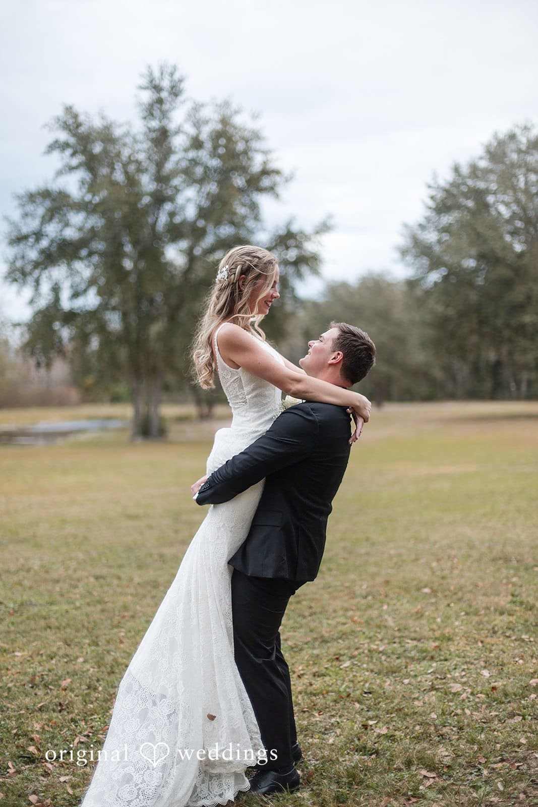 Brianne + Luke Romantic wedding couple portrait capturing their happiness