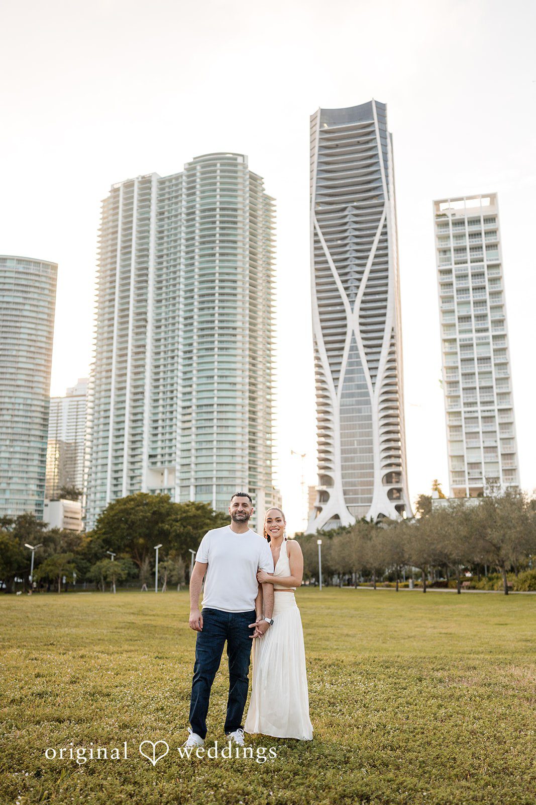 A wide cityscape highlighting love in an urban setting.
