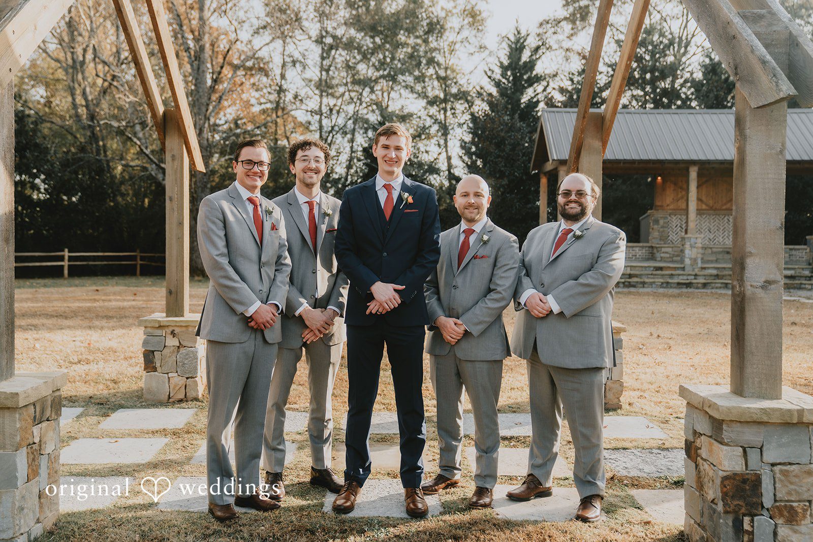 This wedding party portrait was documented by an Atlanta Wedding Photographer for an Atlanta Wedding Photographer gallery.