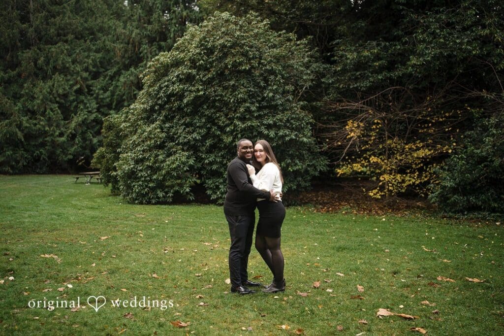 Our Seattle wedding photographer at Original Weddings captured a stunning portrait of the couple at Volunteer Park