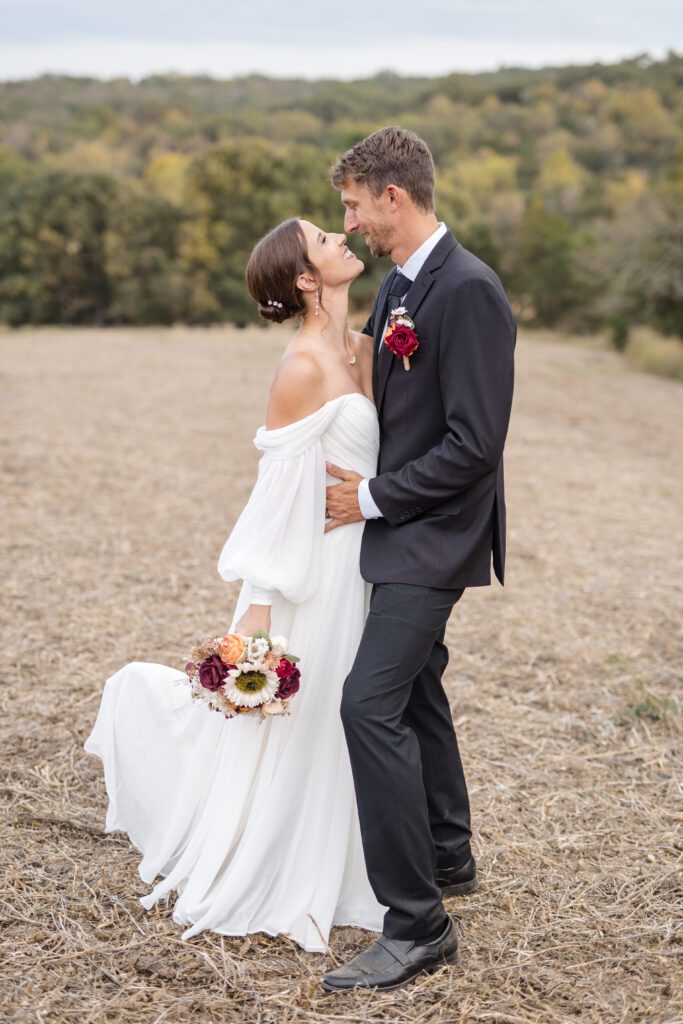 Jacob + Maria couple in greenery captured by st louis wedding photographer