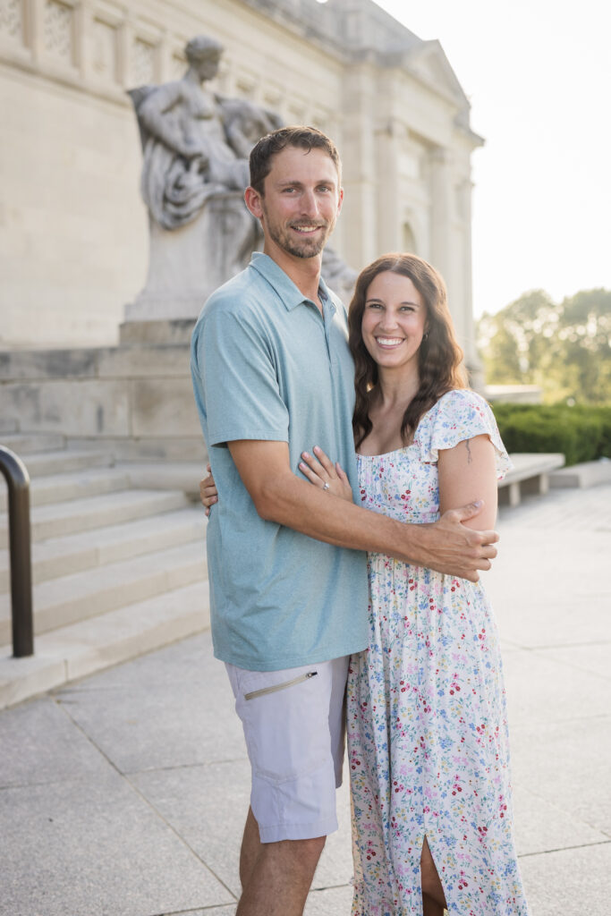 Jacob + Maria engagement couple at best wedding venues st louis