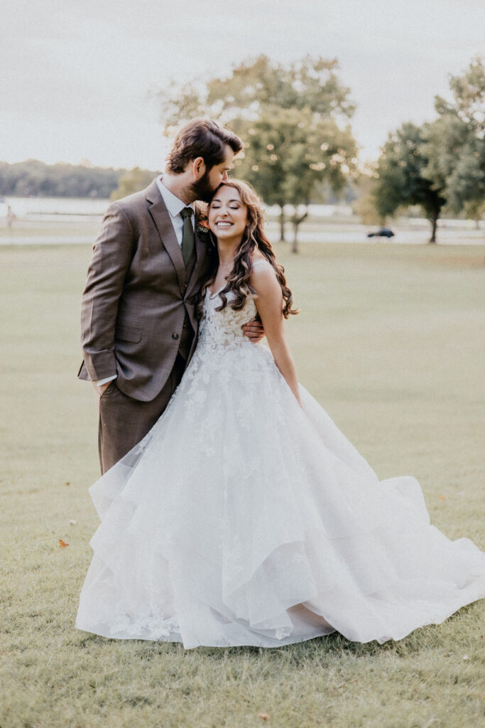 Drew + Bailee romantic rustic couple portrait at best wedding venues st louis